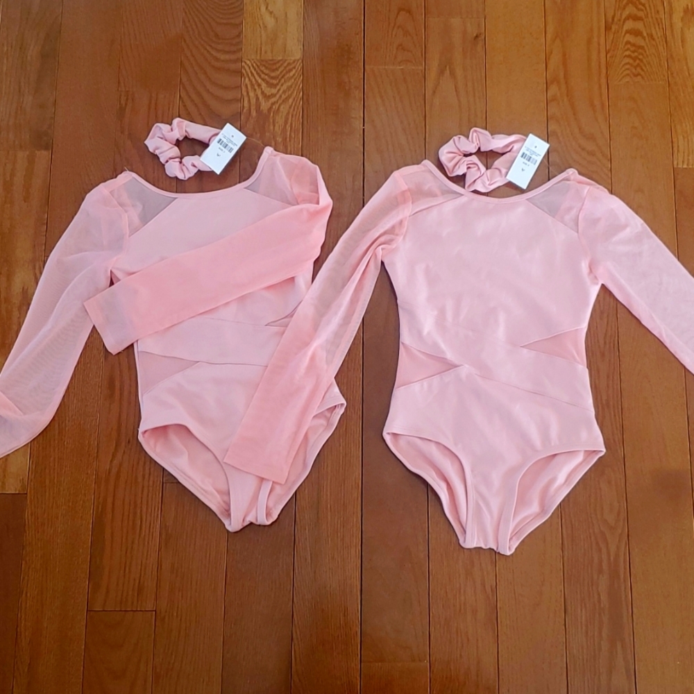 2 Justice LeotardS NWT Pink size 7 and 8!